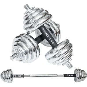 Dumbbell Set with Barbell Connecting Rod