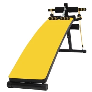 Adjustable Decline Ab Crunch Board with Dumbbells